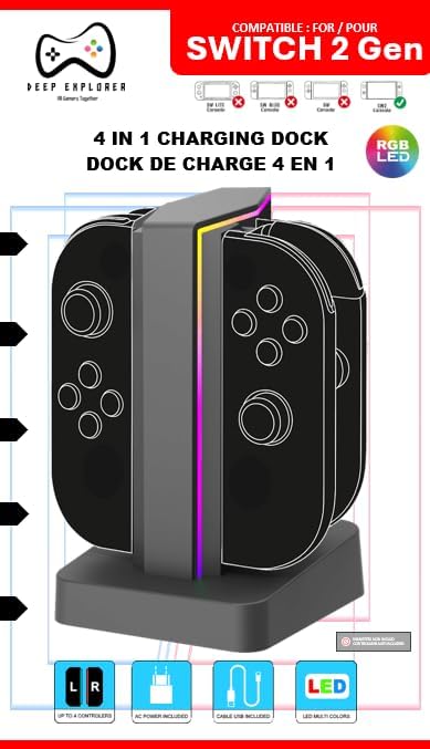 Deep Explorer - 4 In 1 Charging Station