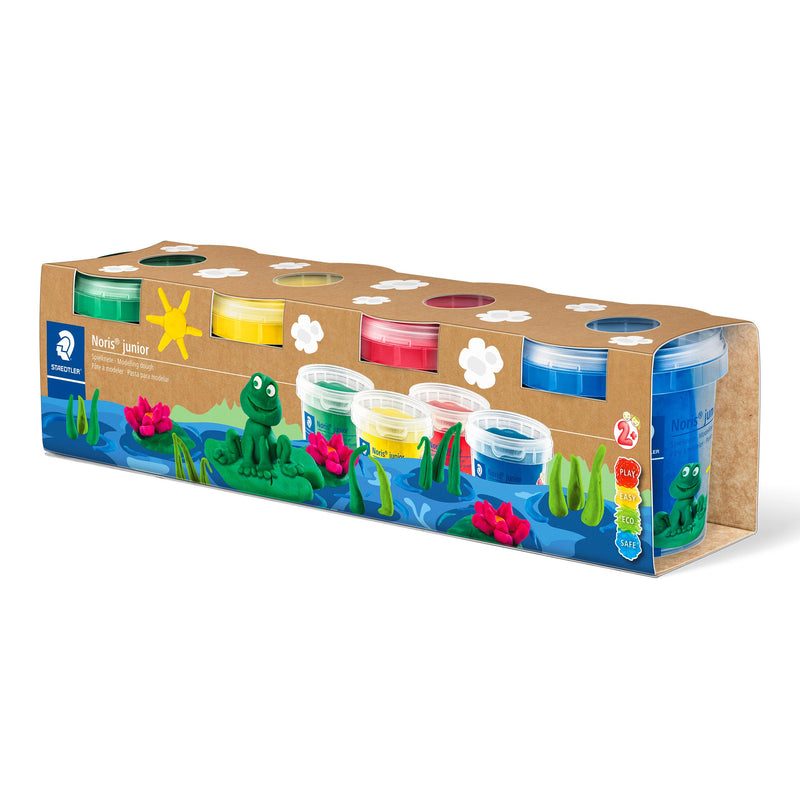 STAEDTLER 813 SLE ST, speelklei Noris Junior basiskleuren, standaard