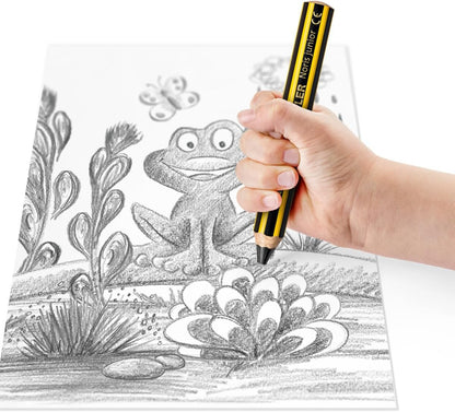 Staedtler Noris junior 140 C6P1 - Matita colorata 3 in 1, extra infrangibile, ideale per bambini, per molte superfici, astuccio di cartone con 6 matite e temperamatite, 3 in 1