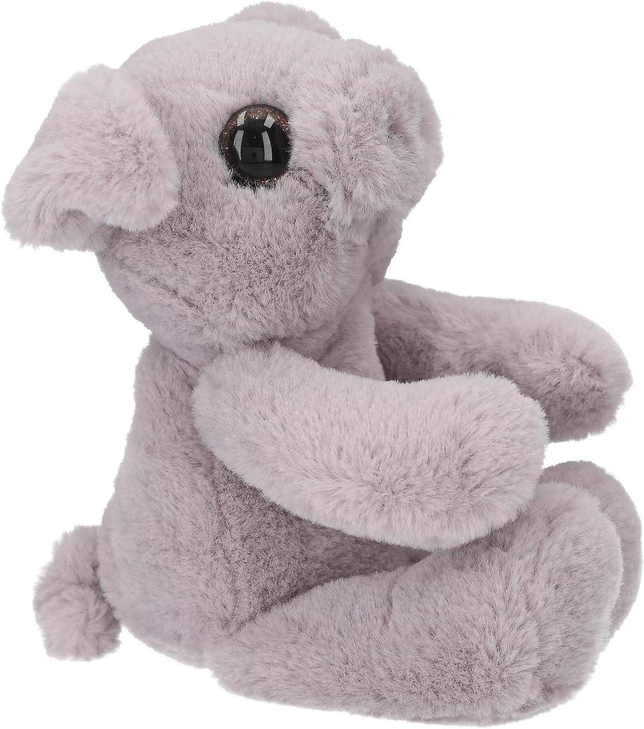 Snukis Plush Piglet 25 cm Super Soft Mauve Plush Pig and Large Glitter Eyes