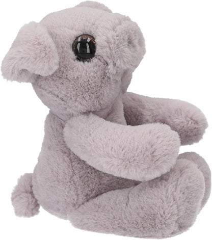 Snukis Plush Piglet 25 cm Super Soft Mauve Plush Pig and Large Glitter Eyes
