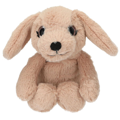 Depesche 13522 Snukis Cuddly Toy Dog in Light Brown with Pointed Ears, Approx. 18 cm Large Plush Toy
