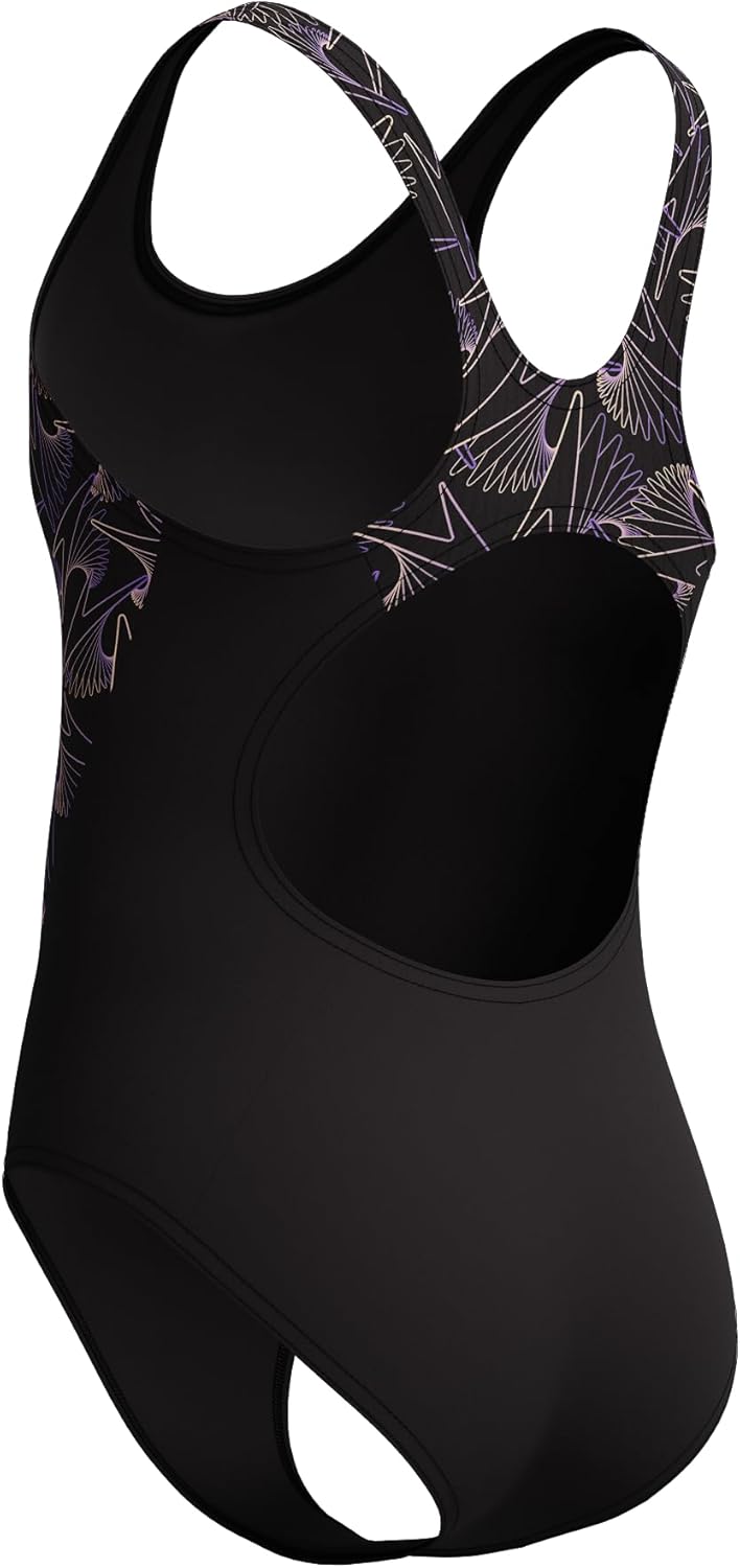 Speedo Hyperboom Splice Muscleback Junior Swimsuit (Peach, 11-12 Years)