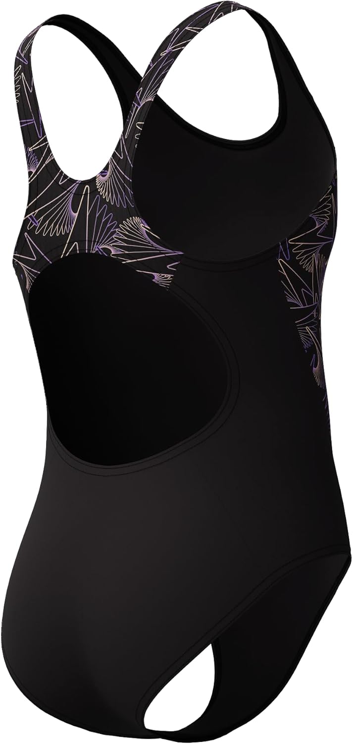 Speedo Hyperboom Splice Muscleback Junior Swimsuit (Peach, 7-8 Years)