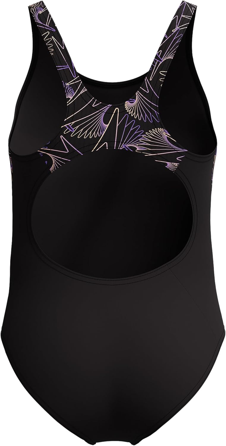 Speedo Hyperboom Splice Muscleback Junior Swimsuit (Peach, 7-8 Years)