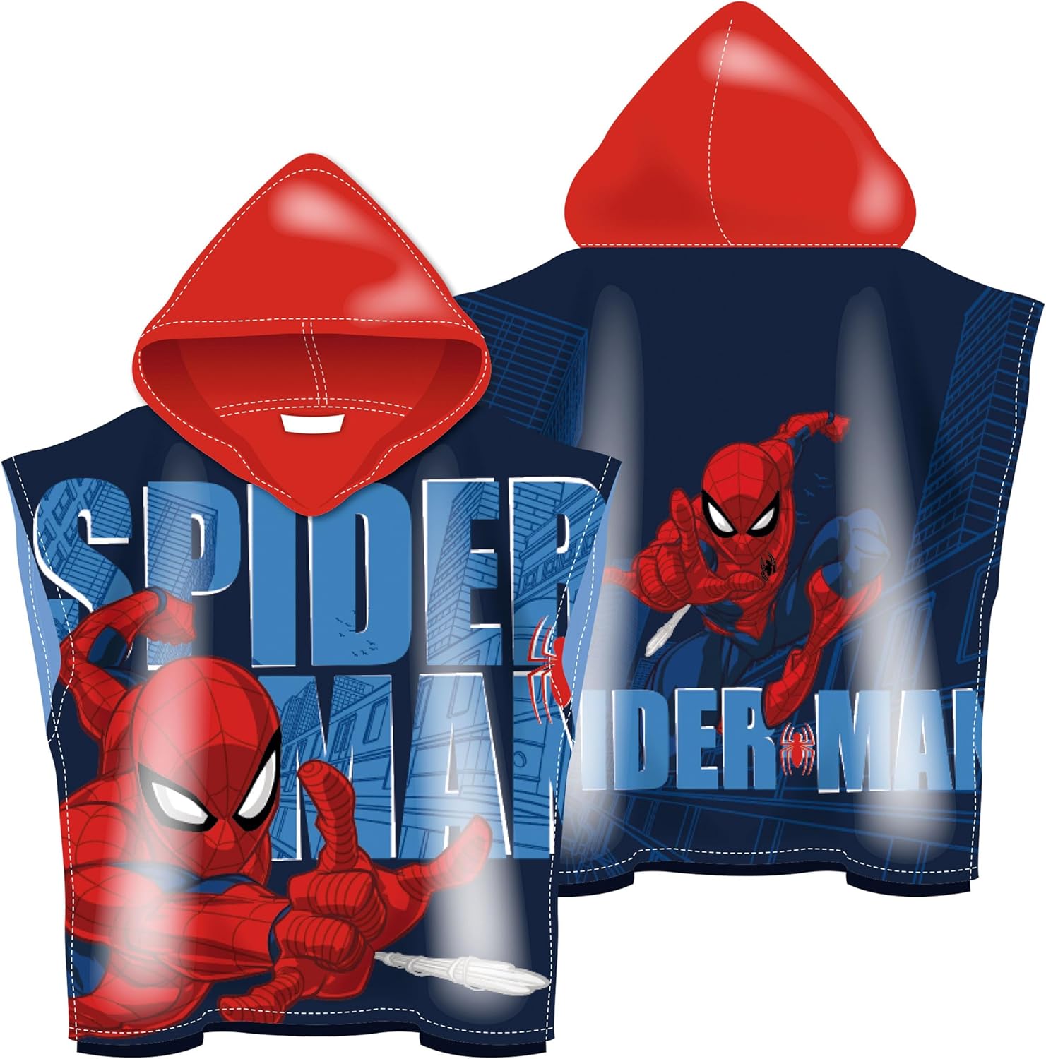 Spider-Man - Microfiber Poncho - 50 X 100 Cm (Sm17002)