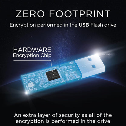 Integral 16GB Courier-197 256-Bit Hardware Encrypted 3.0 USB Secure Flash Memory Drive - Certified to FIPS 197, Brute-Force Password Attack Protection & Super USB3.0 Transfer Speeds XTS-AES