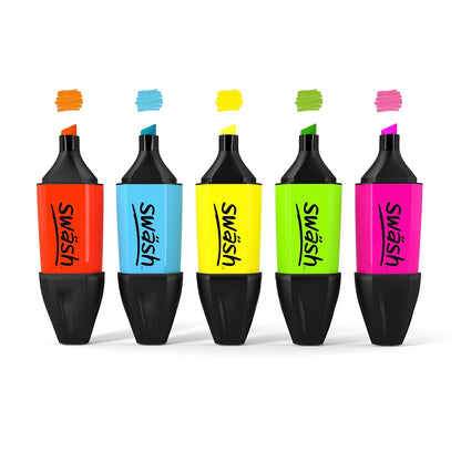 Swash MHL50T Mini Highlighters 50-Pieces, Assorted Colour