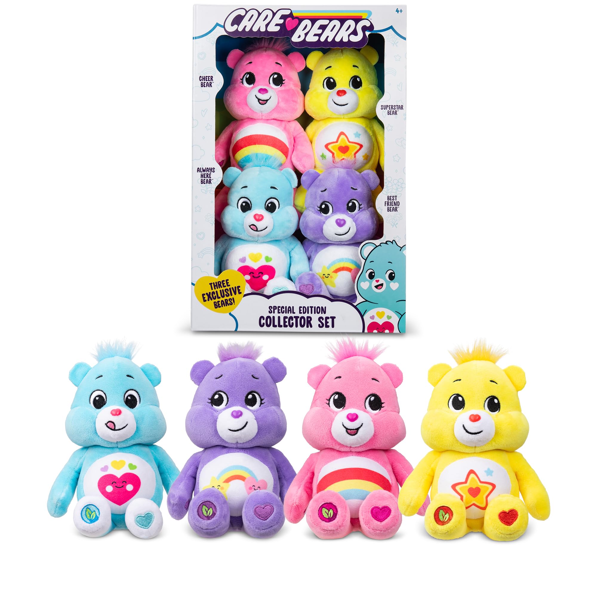 Care Bears 20Cm Plush - Treasure Box 4-Pack