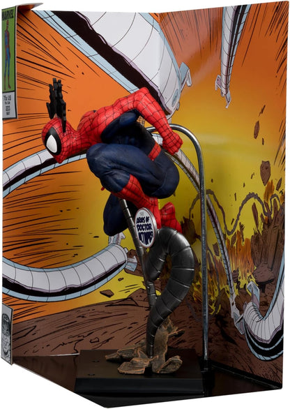 McFarlane Toys - Marvel Spider-Man à l'échelle 1:6ème à Collectionner avec scène et Bande dessinée (Marvel Tales #223