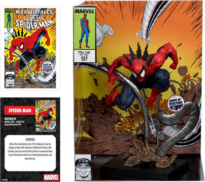 McFarlane Toys - Marvel Spider-Man à l'échelle 1:6ème à Collectionner avec scène et Bande dessinée (Marvel Tales #223