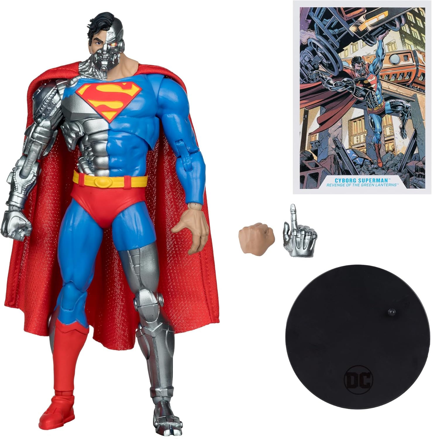 McFarlane Revenge of The Green Lanterns DC Multiverse Action Figure Cyborg Superman 18 cm