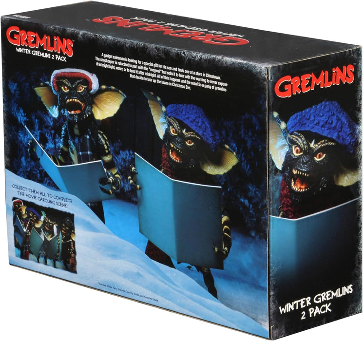 NECA Collectible 2-Pack Gremlins 2-7" Scale Action Figures - Christmas Carol Winter Scene One