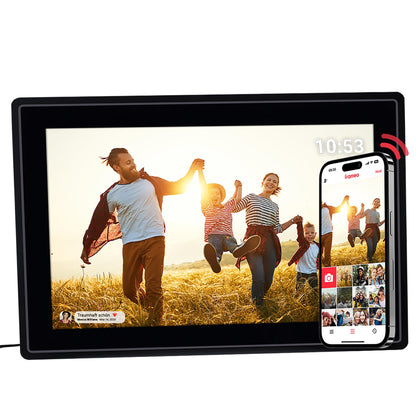Rollei - Smarter Picture Frame - 10 Diagonal - Wifi - App Control - Model 100 - 10.1 Inches - Black And White