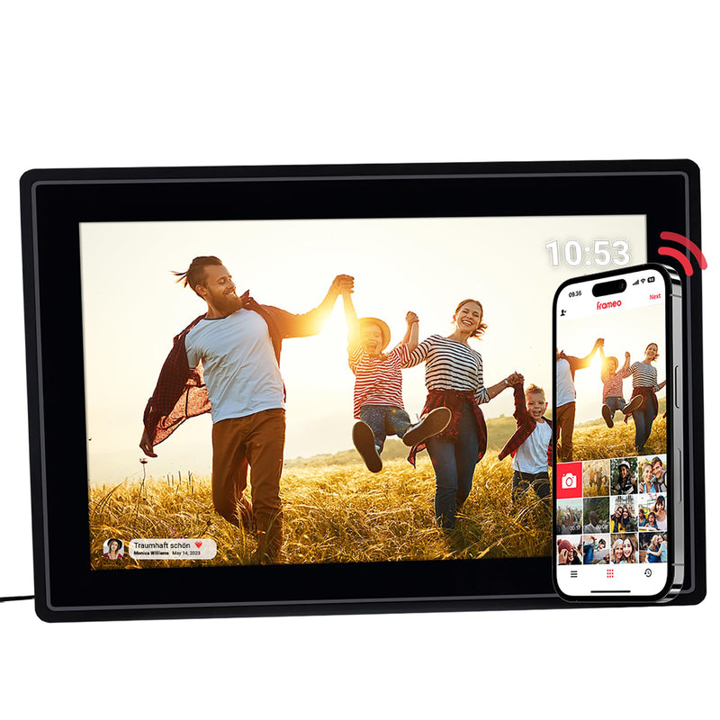 Rollei - Smarter Picture Frame - 10 Diagonal - Wifi - App Control - Model 100 - 10.1 Inches - Black And White