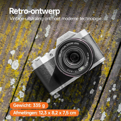 Rollei - Powerflex 10X Retro I 64 Mp Digital Camera With 4K