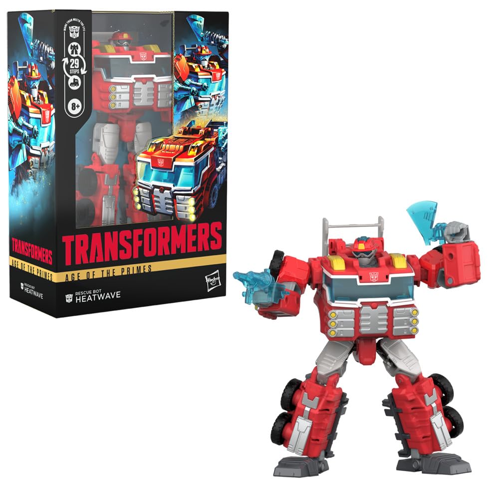 Transformers, Age of the Primes Voyager Class, Rescue Bot Heatwave, action figure