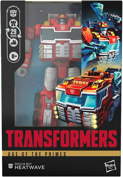 Transformers, Age of the Primes Voyager Class, Rescue Bot Heatwave, action figure