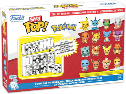 Funko Bitty Pop! Pokemon - Pikachu 4PKund - 0.9 Inch (2.2 cm) Sammlerstück Stapelbares Display-Regal Inklusive - Geschenkidee Party-Tüten-Strumpf