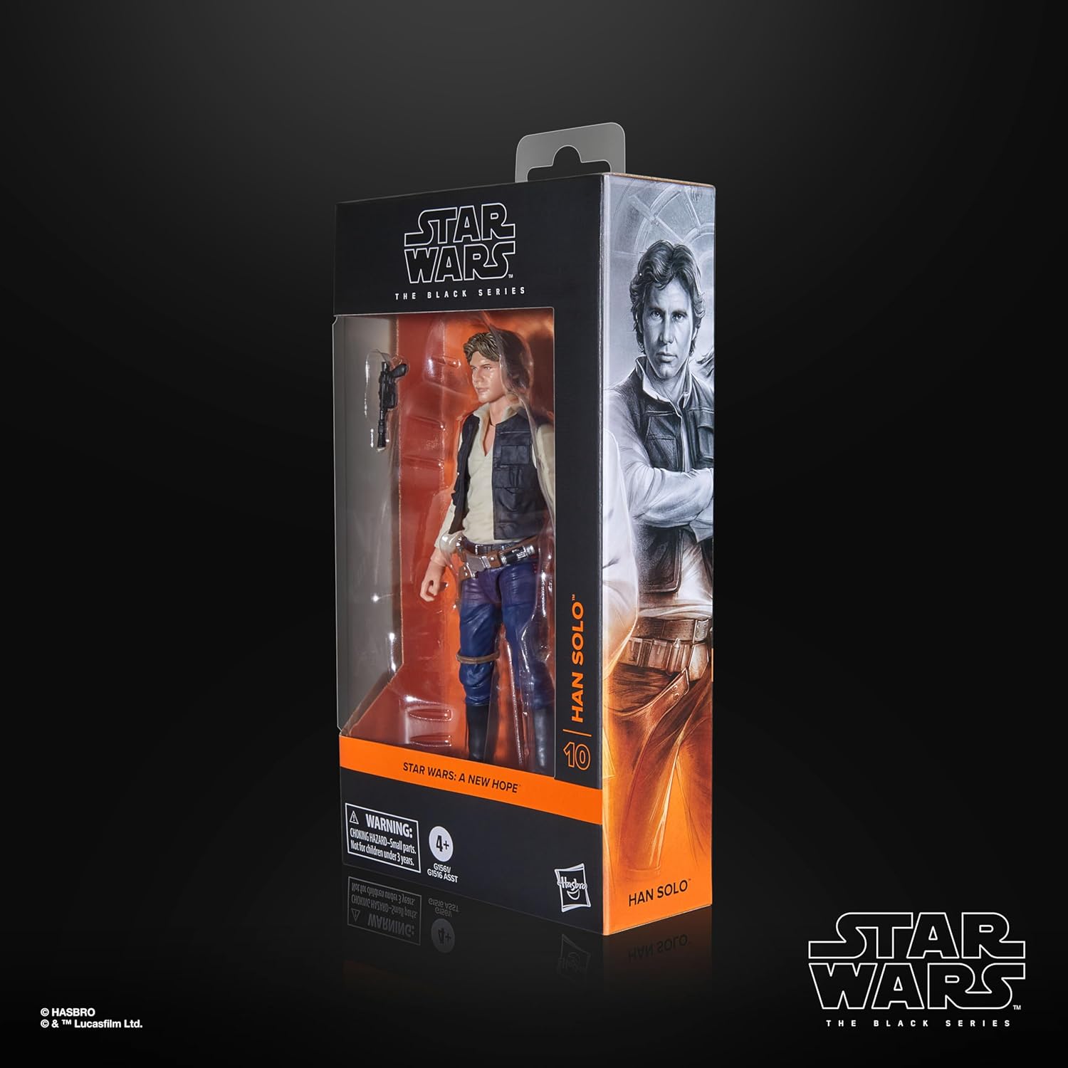 Star Wars The Black Series Han Solo, Star Wars: Eine Hoffnung Premium Action-Figur zum Sammeln (15 cm