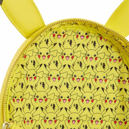 Loungefly! Cuir : mini sac à dos minimaliste Pokémon Pikachu