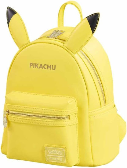 Loungefly! Cuir : mini sac à dos minimaliste Pokémon Pikachu