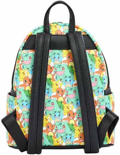 Loungefly! Cuir : mini sac à dos Pokémon multi-personnages entièrement imprimés