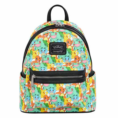 Loungefly! Cuir : mini sac à dos Pokémon multi-personnages entièrement imprimés