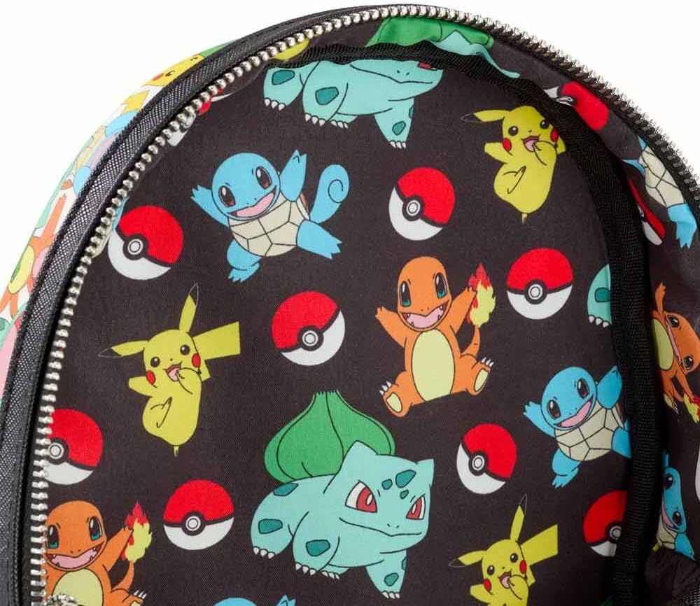Loungefly! Cuir : mini sac à dos Pokémon multi-personnages entièrement imprimés