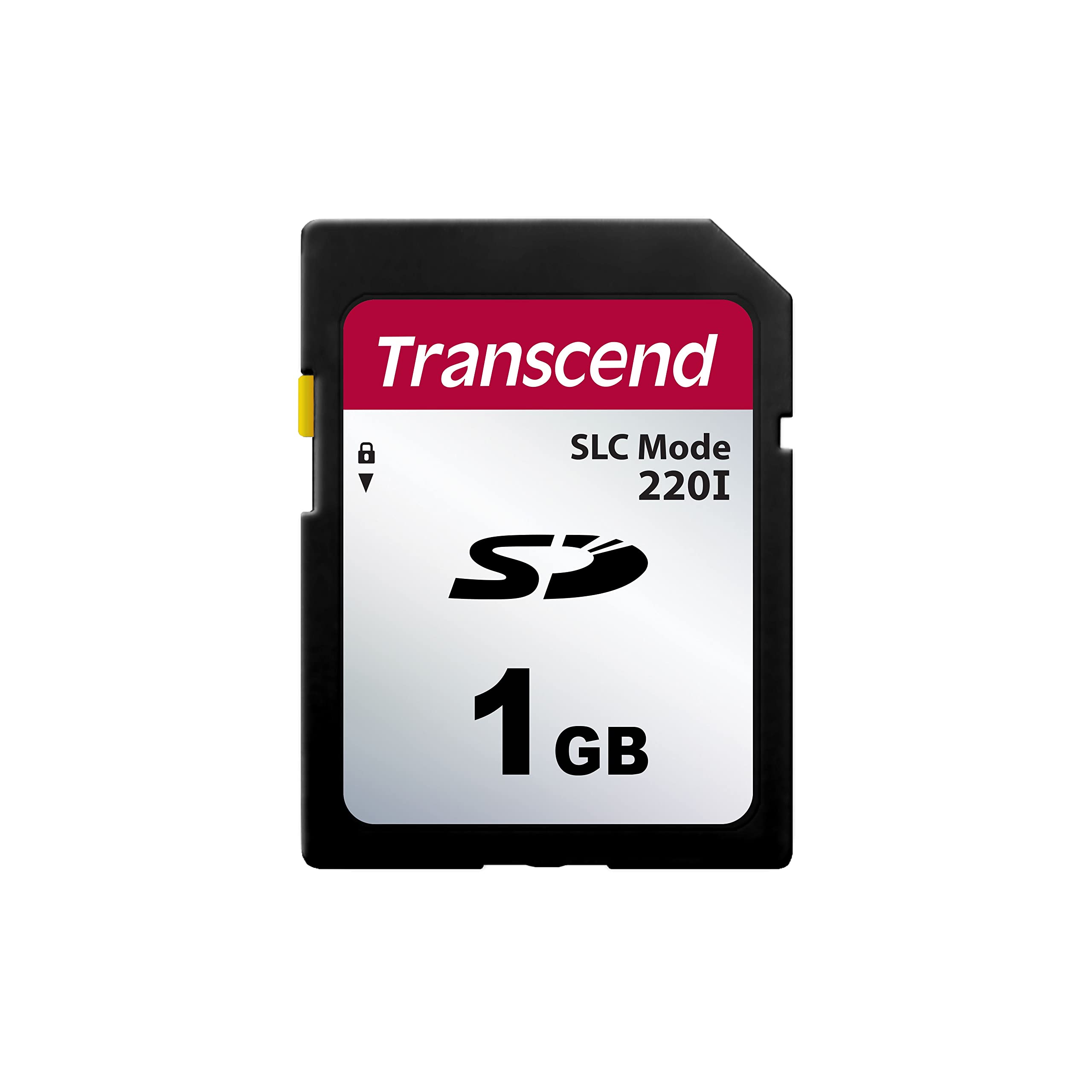 Transcend Japan TS1GSDC220I Scheda SD incorporata commerciale/industriale, 1 GB, estensione della temperatura, modalità SLC/pSLC falsa, Heavy Duty (TBW: 63TB), 2 anni di garanzia
