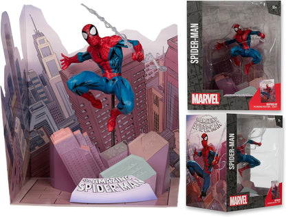 McFarlane Toys Marvel Spider-Man Sammelobjekt im Maßstab 1:10 mit Szene (The Amazing Spider-Man #1