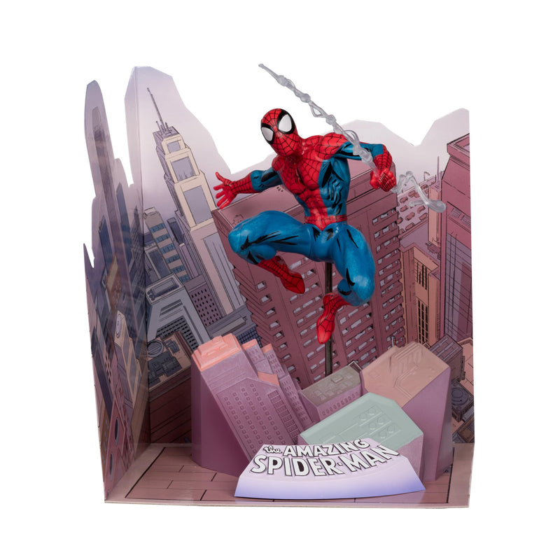McFarlane Toys Marvel Spider-Man Sammelobjekt im Maßstab 1:10 mit Szene (The Amazing Spider-Man #1