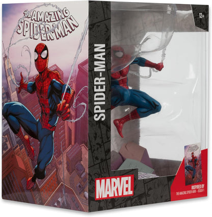 McFarlane Toys Marvel Spider-Man Sammelobjekt im Maßstab 1:10 mit Szene (The Amazing Spider-Man #1