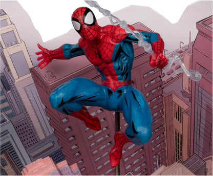 McFarlane Toys Marvel Spider-Man Sammelobjekt im Maßstab 1:10 mit Szene (The Amazing Spider-Man #1