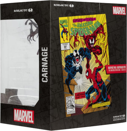McFarlane Toys Marvel Carnage Sammelobjekt im Maßstab 1:10 mit Szene (The Amazing Spider-Man #362