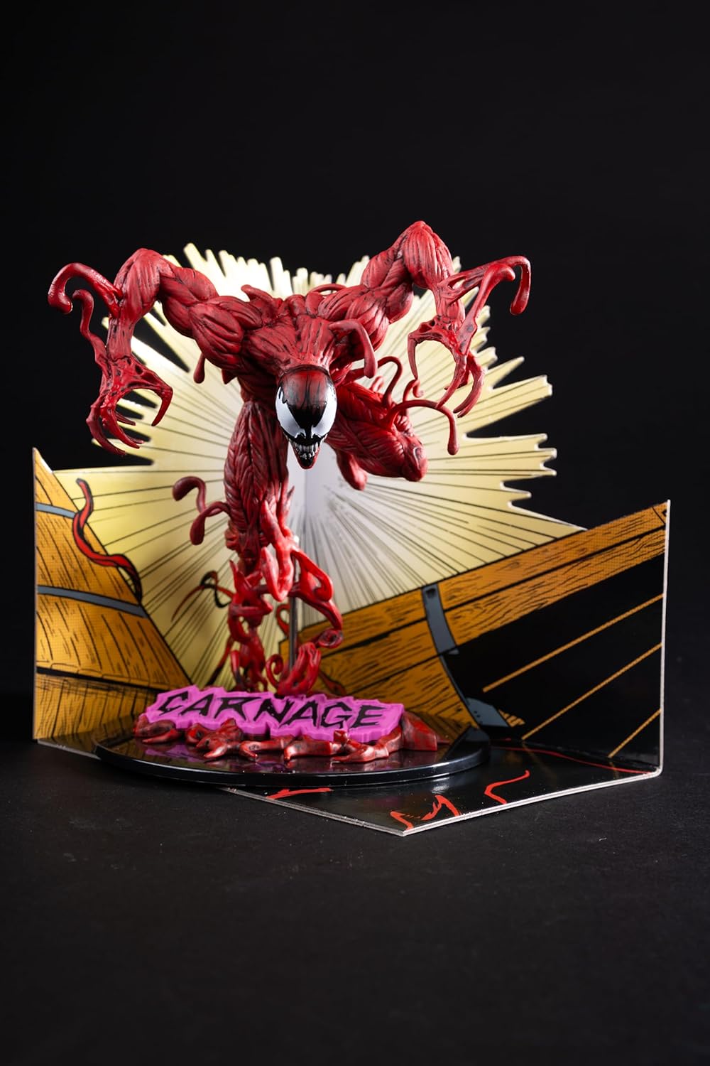 McFarlane Toys Marvel Carnage Sammelobjekt im Maßstab 1:10 mit Szene (The Amazing Spider-Man #362