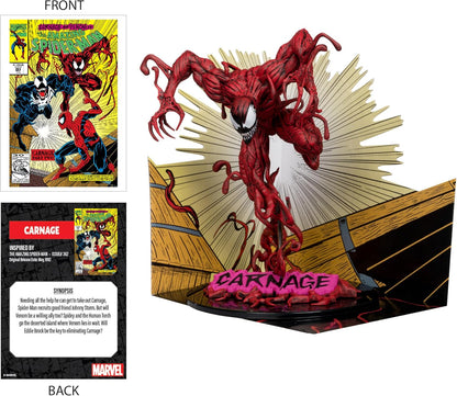 McFarlane Toys Marvel Carnage Sammelobjekt im Maßstab 1:10 mit Szene (The Amazing Spider-Man #362