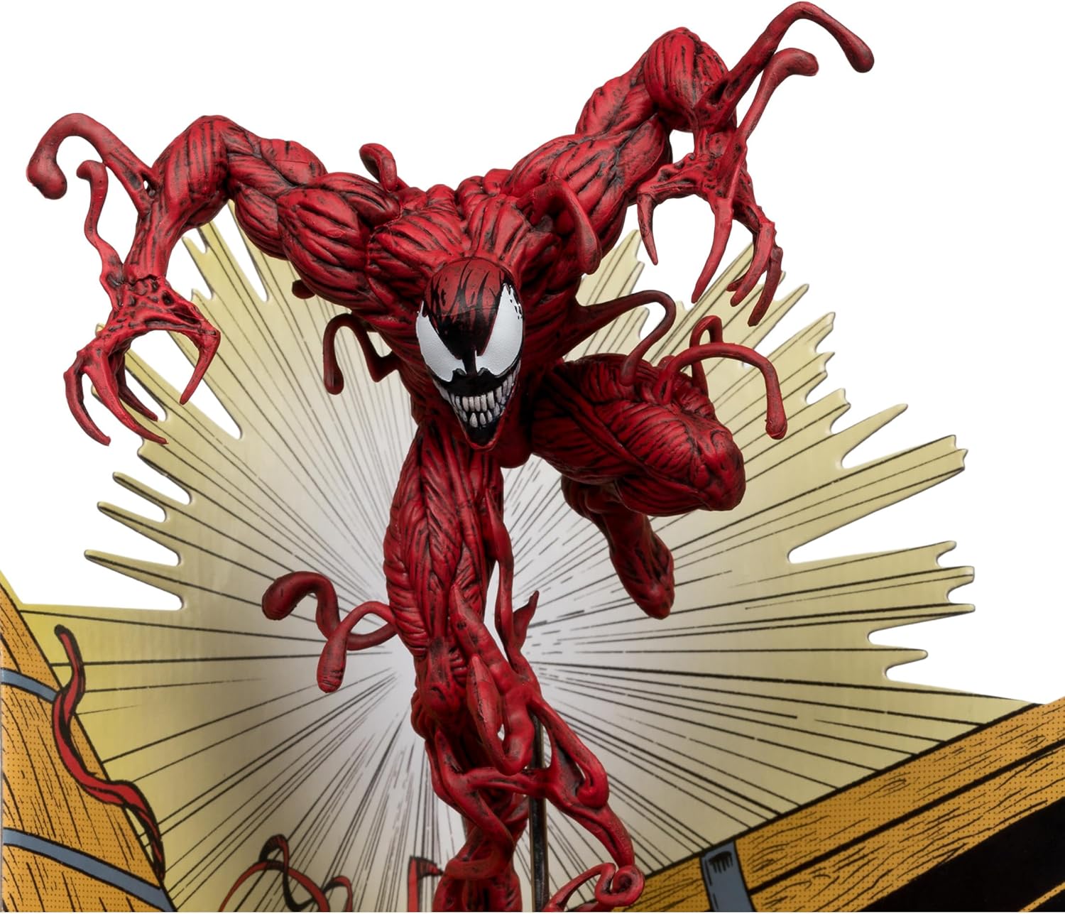 McFarlane Toys Marvel Carnage Sammelobjekt im Maßstab 1:10 mit Szene (The Amazing Spider-Man #362