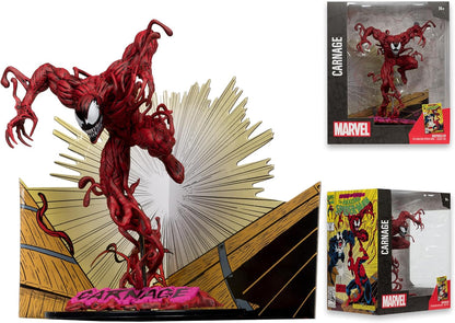 McFarlane Toys Marvel Carnage Sammelobjekt im Maßstab 1:10 mit Szene (The Amazing Spider-Man #362