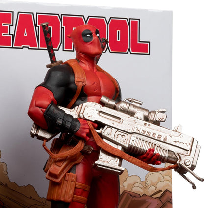 McFarlane Marvel Deadpool 1:6th Scale Collectible with Scene & Comic (Deadpool #1) Toys