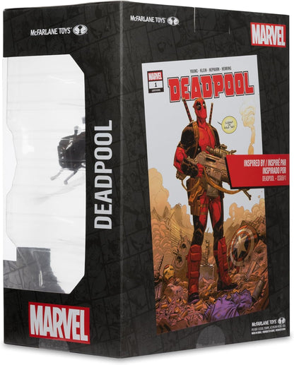 McFarlane Marvel Deadpool 1:6th Scale Collectible with Scene & Comic (Deadpool #1) Toys
