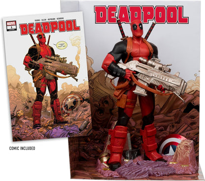 McFarlane Marvel Deadpool 1:6th Scale Collectible with Scene & Comic (Deadpool #1) Toys
