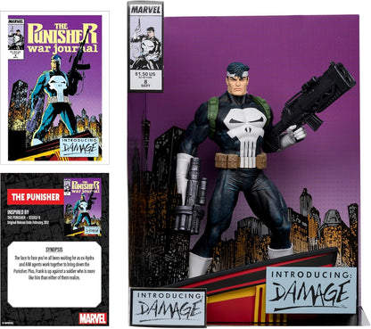 McFarlane Marvel The Punisher - Gioco da collezione in scala 1:6, con scene e fumetti (The Punisher War Journal #8