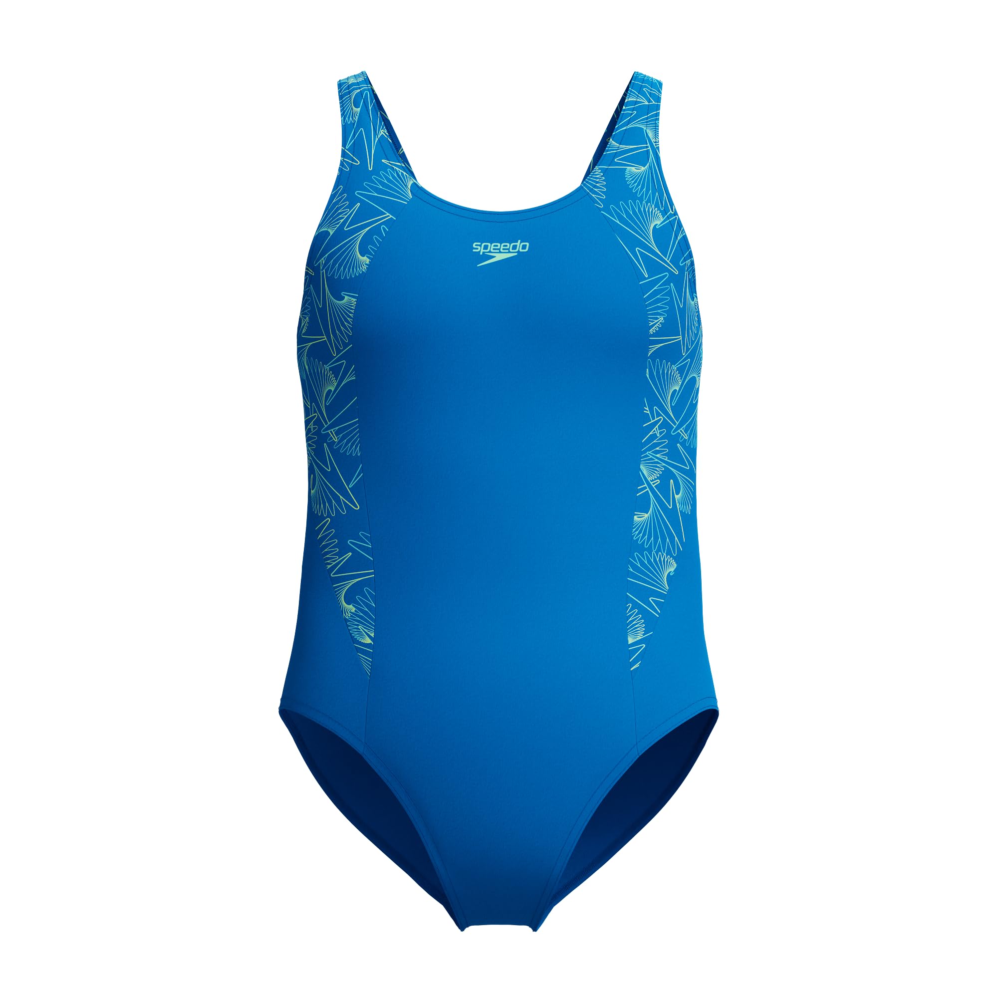 Speedo Girl's Hyperboom Splice Muscleback Swimsuit | Swim Training |Chlorine Resistant | Quick Drying | Stretch Fabric | Comfort Fit Swimwear (Pack of 1)