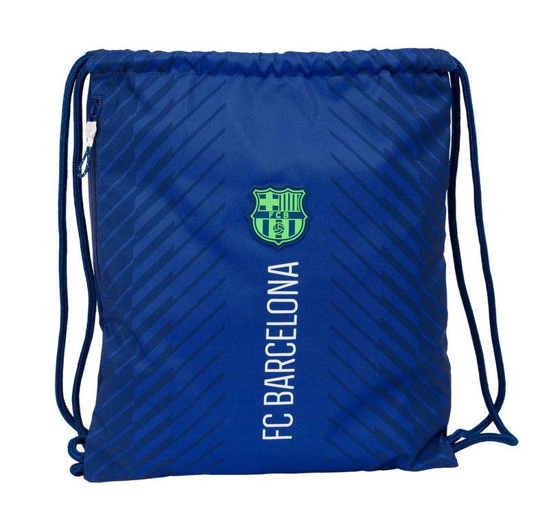 Safta F.C. Barcelona Navy Blue – Sports Bag Backpack, Drawstring Closure, Rucksack, Ideal for Children of Different Ages, Comfortable and Versatile, Quality and Resistance, 35 x 45 cm, navy, M, Casual