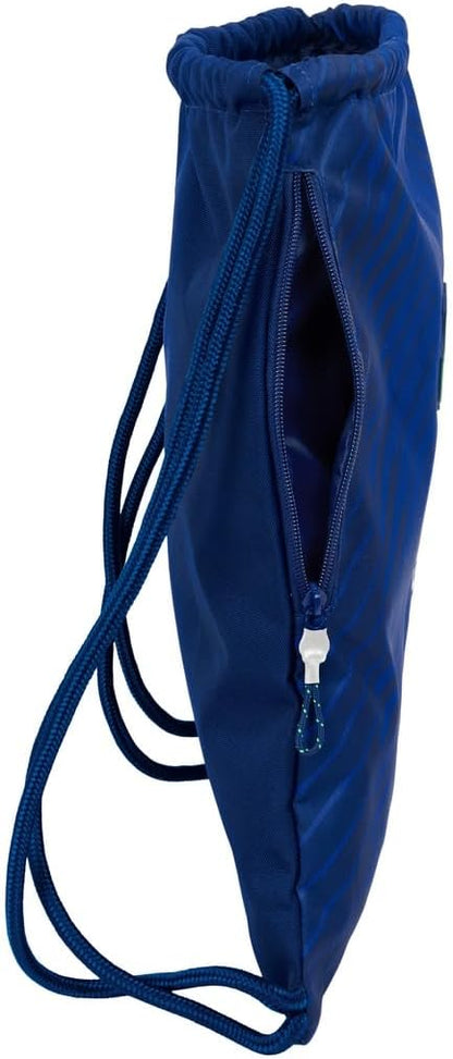 Safta F.C. Barcelona Navy Blue – Sports Bag Backpack, Drawstring Closure, Rucksack, Ideal for Children of Different Ages, Comfortable and Versatile, Quality and Resistance, 35 x 45 cm, navy, M, Casual