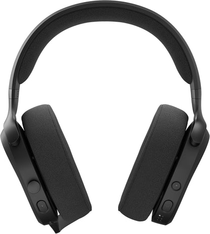 Fractal Design Scape Dark - Wireless PC Gaming Headset - Detachable Flip-To-Mute Microphone with Noise Cancellation - Battery Life Up To 40 Hours - Configurable Ambient Lighting - Black