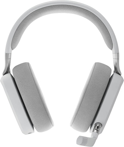 Fractal Design Scape Light - Wireless PC Gaming Headset - Detachable Flip-To-Mute Microphone with Noise Cancellation - Battery Life Up To 40 Hours - Configurable Ambient Lighting - Gray