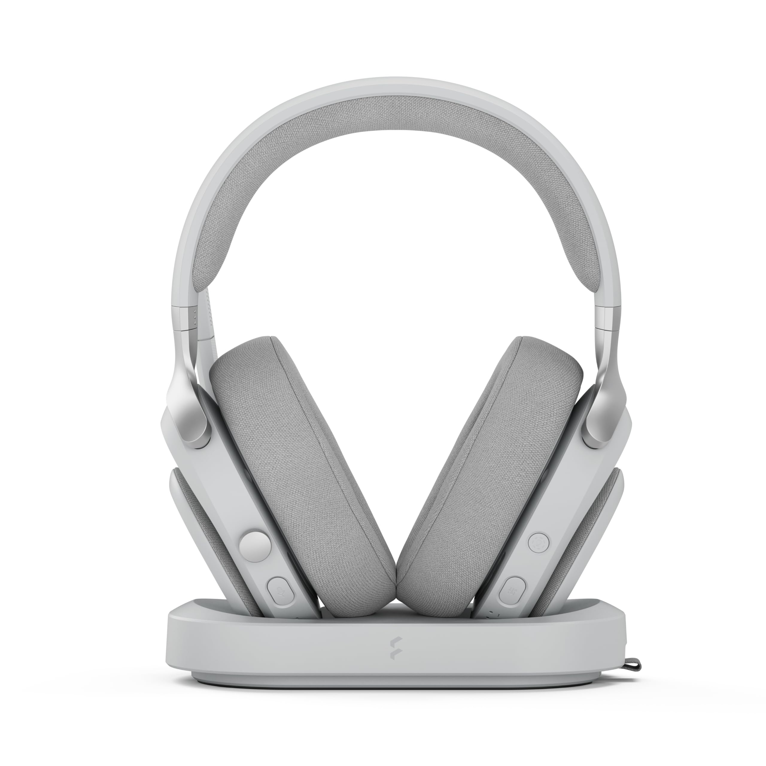 Fractal Design Scape Light - Wireless PC Gaming Headset - Detachable Flip-To-Mute Microphone with Noise Cancellation - Battery Life Up To 40 Hours - Configurable Ambient Lighting - Gray