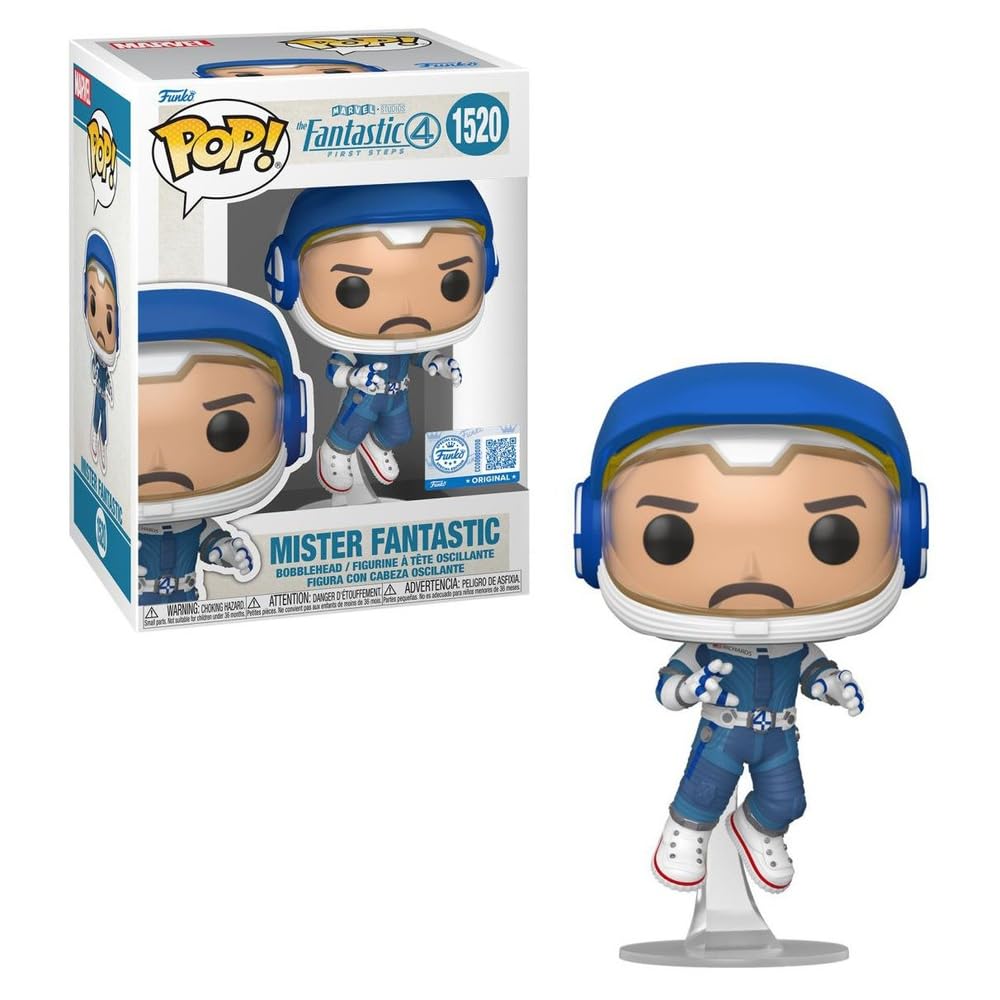 Funko Pop! Marvel Funko Pop Fantastic Four Mr Fantastic Astronaut Ver. Figure, Goods, Cute Deformed Figure